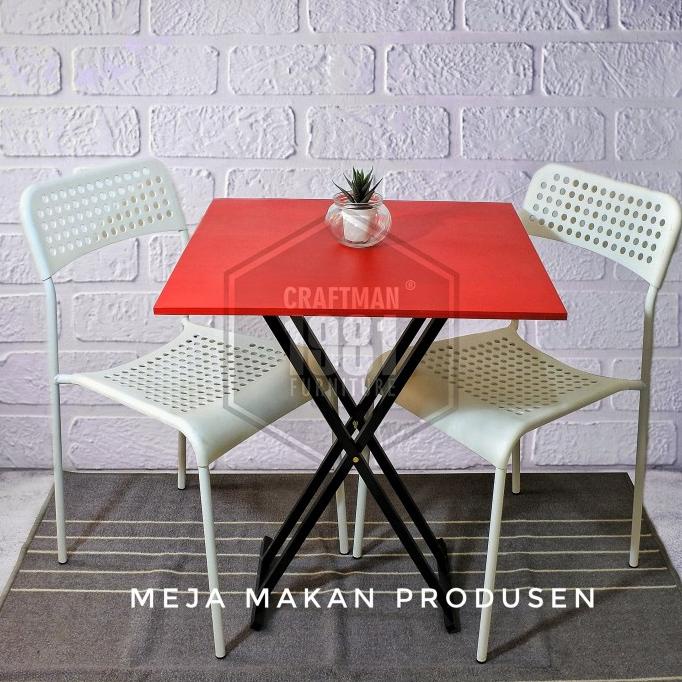 Jual Meja Makan Lipat 60x60 Meja Cafe Meja Bazar Jualan Ready Terus Shopee Indonesia 