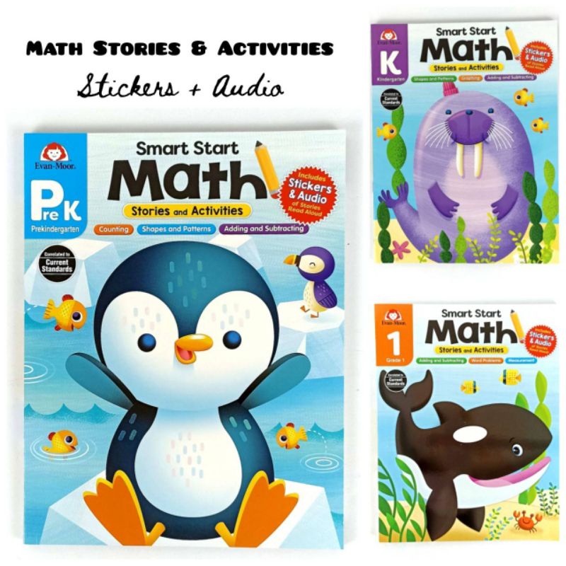Jual Evan Moor SMART START MATH Stories and Activities | Shopee Indonesia
