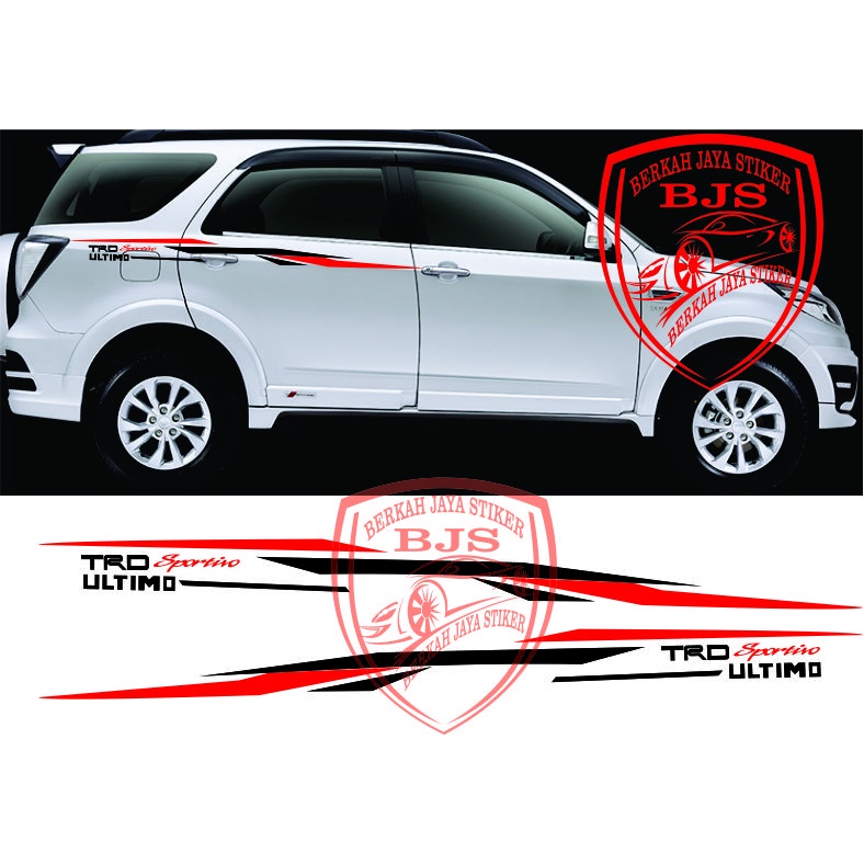 Jual Stiker Mobil Toyota Rush List Body Mobil Toyota Rush Stiker Trd Sportivo Toyota Rush