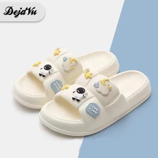 Dejavu Sendal Wanita Terbaru Jelly Karet Sandal Slop Flat Rumahan Empuk Elastis Sendal Anti Slip HSN109