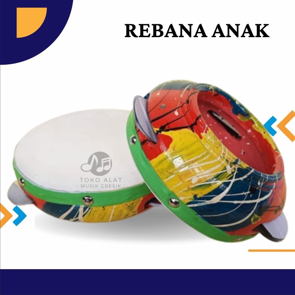 Jual Rebana Hadroh Alat Musik Rebana Anak Mainan Kompang Shopee Indonesia