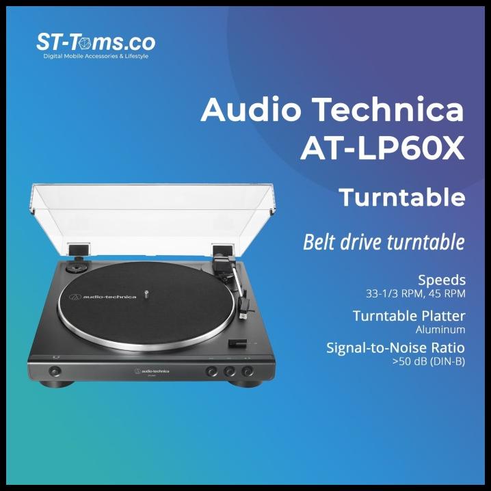 Jual Audio Technica AtLp60X Fully Automatic BeltDrive Stereo