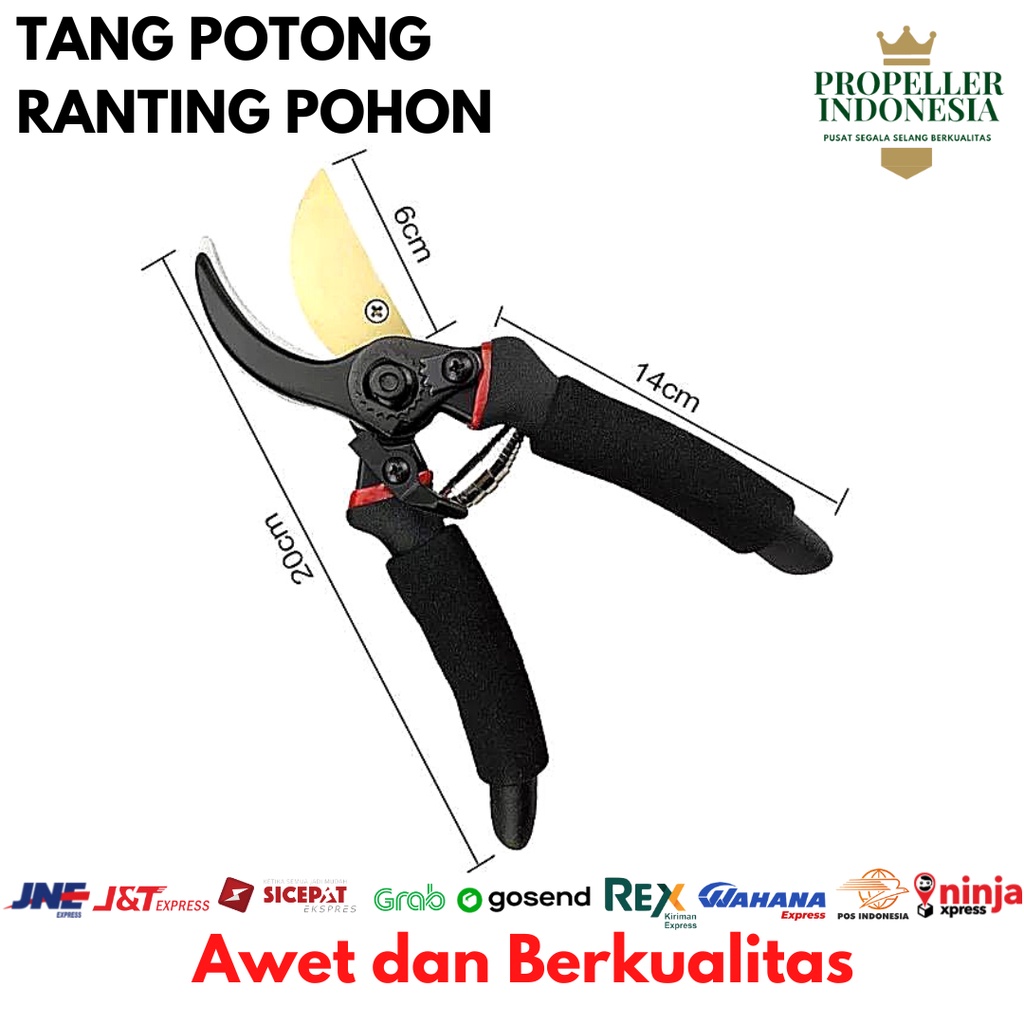 Jual Gunting Dahan Ranting Pohon Buah Bercabang Tebal Gunting Tanaman ...