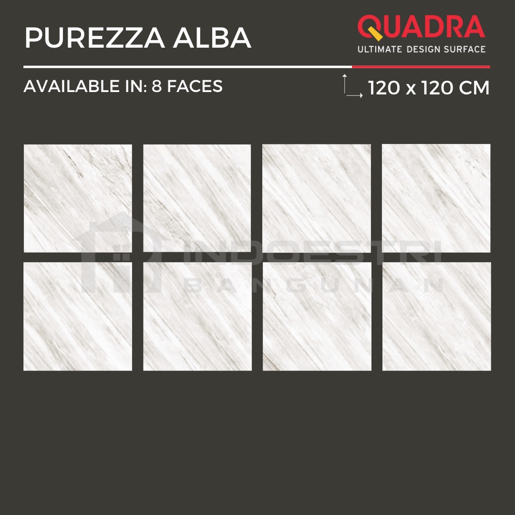 Jual Granit Quadra Purezza Alba 120 x 120cm (1 dus / 2,88m2) Shiny ...