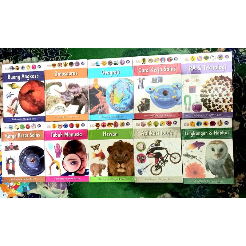 Jual ORIGINAL BUKU ENSIKLOPEDIA MENGENAL SAINS RUANG ANGKASA DINOSAURUS