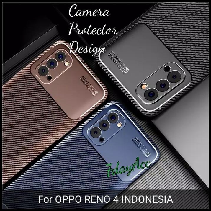 Jual Oppo Reno 4 , Reno 4 Pro Armor Carbon Fiber Silikon Case Soft ...