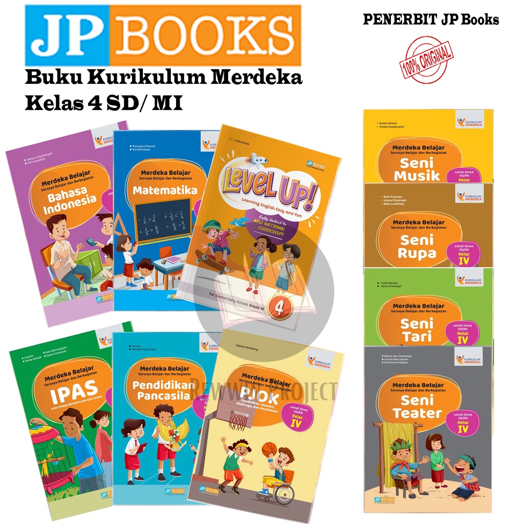 Jual Buku Paket Kurikulum Merdeka SD Kelas 4 (IV) - Jp Books | Shopee ...