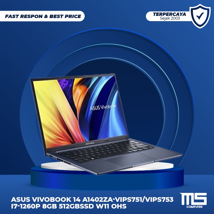Jual ASUS VIVOBOOK 14 A1402ZA-VIPS751/VIPS753 i7-1260P 8GB 512GBSSD W11 ...