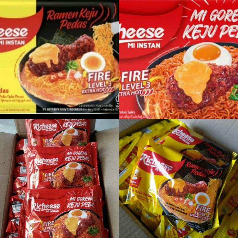 Jual Mie Richeese LV3 MIX GORENG RAMEN (DUS) | Shopee Indonesia