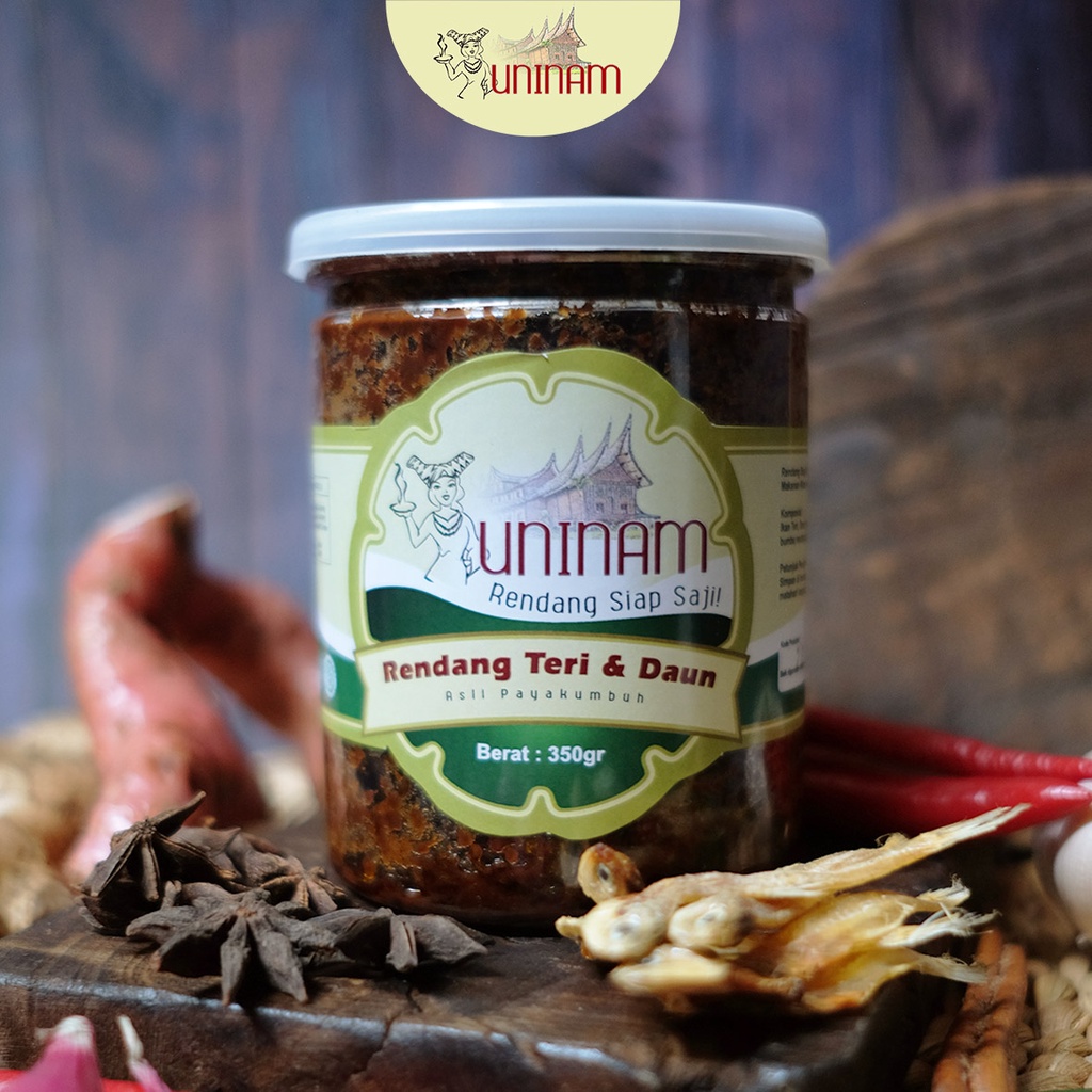 Jual UniNam Rendang Teri Daun 350gr Lauk Siap Saji Praktis Tanpa ...