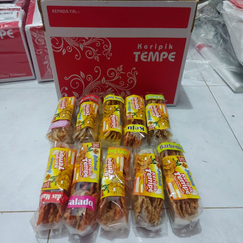 Jual Kripik Tempe Asli Malang 1 Paket Isi 10 Bungkus Shopee Indonesia