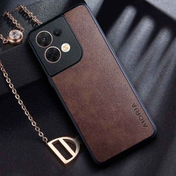 Custodia Portafoglio Per Oppo Reno8 T (Reno 8T) 4G - Cover In Pelle Con Chiusura Magnetica, Porta Carte E Funzione Stand, Marrone