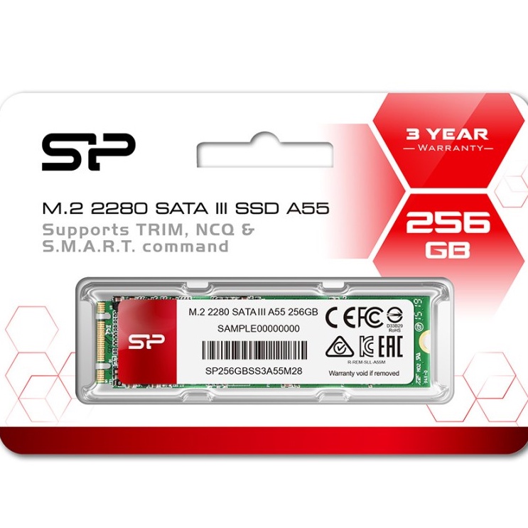 Silicon Power A55 1TB M.2 2280 SATA III SSD - Up To 535MB/s Read