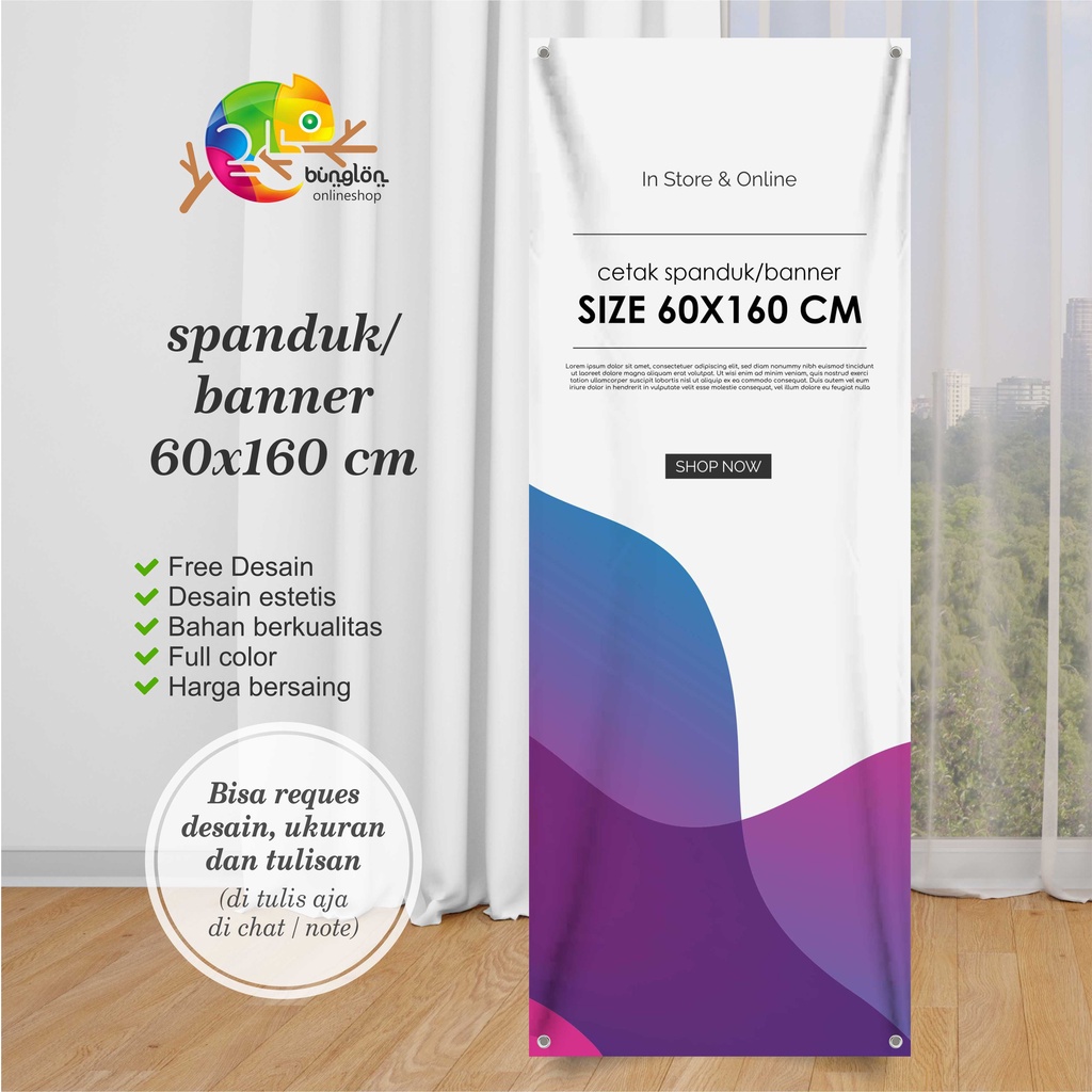 Jual Size 60x160 Cm Cetak Spanduk Banner Custom Resques Desain, Ukuran ...