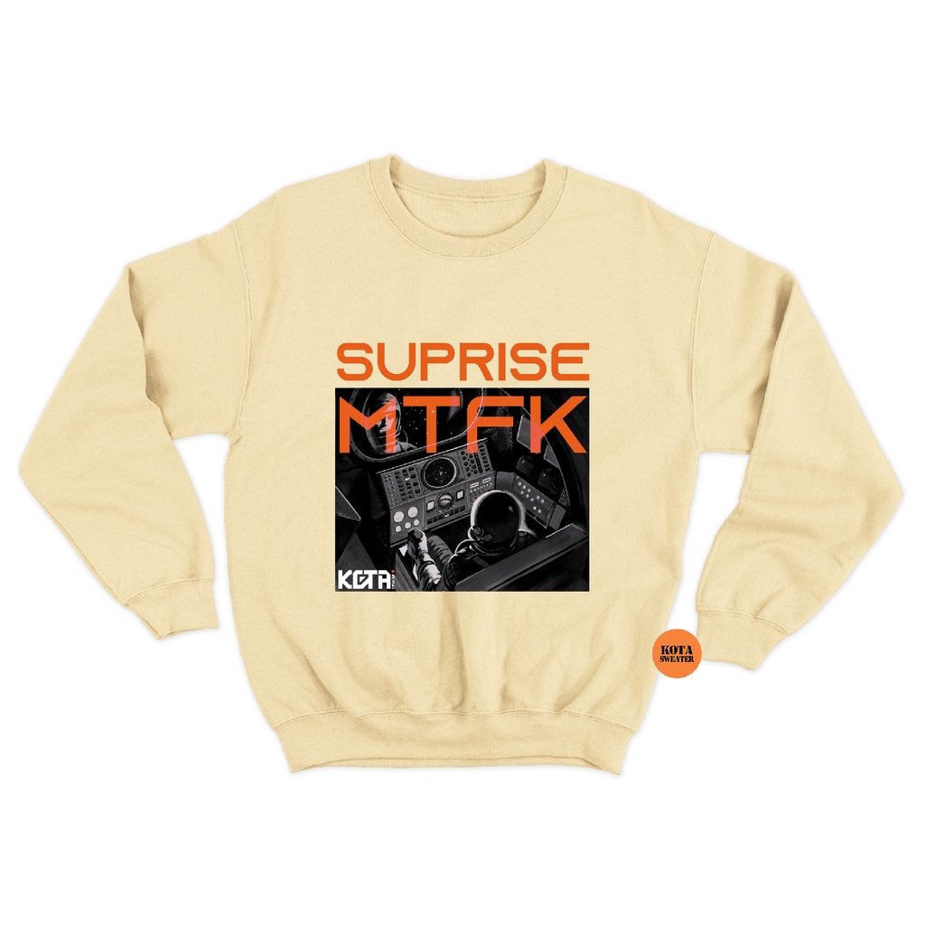 Jual KOTASWEATER Basic Sweater Suprise Mtfk ( Sablon Depan ) Size M-XXL ...
