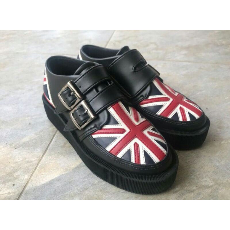 Jual PROMO TERBUKTI PALING MURAH sepatu docmart double sol england flag ...