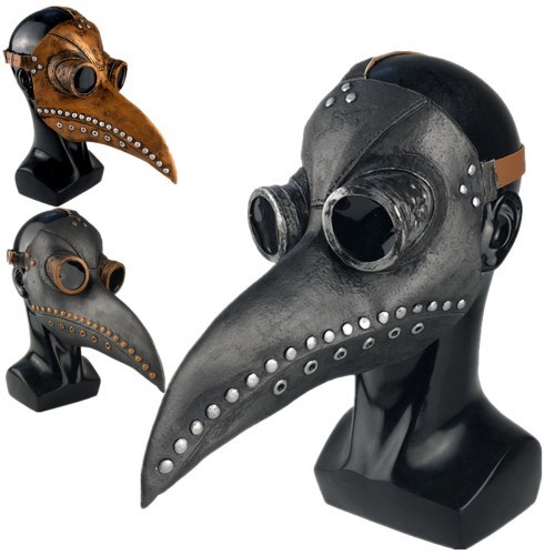 Jual Topeng Steampunk Plague Doctor Mask Bird Beak - Orange | Shopee ...