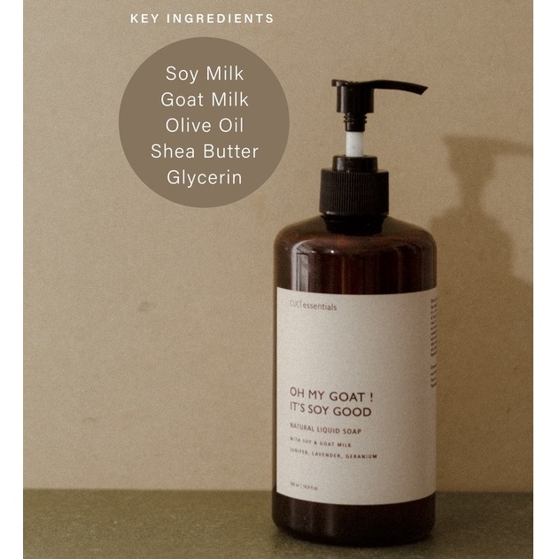 Jual CUCI ESSENTIALS Soy & Goat Milk natural soap, sabun susu kambing