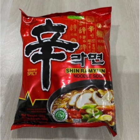 Jual SHIN RAMYUN MIE KOREA INSTANT PEDAS Suki Steamboat Shabu 120g ...
