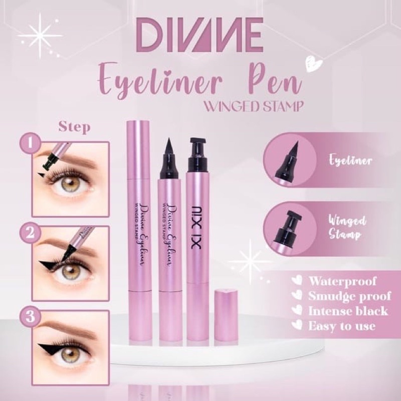 Jual Xi Xiu Divine Liquid Eyeliner Pen Waterproof Black Eyeliner Eyeliner With Stamp 