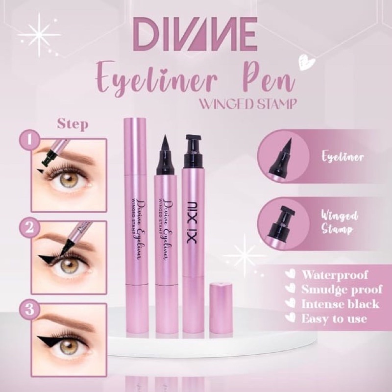 Jual Xi Xiu DIVINE LIQUID EYELINER PEN WATERPROOF BLACK / EYELINER