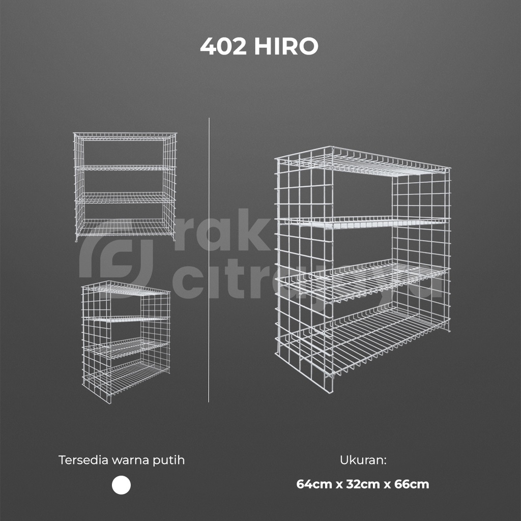 Jual RAK CIKI SNACK SARI ROTI SEPATU JUMBO SERBAGUNA SUSUN 4 | HIRO 402 ...