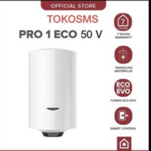 Jual Water heater ariston pro 1 eco 50 v dan pro1 eco 50 V 1,2k ID
