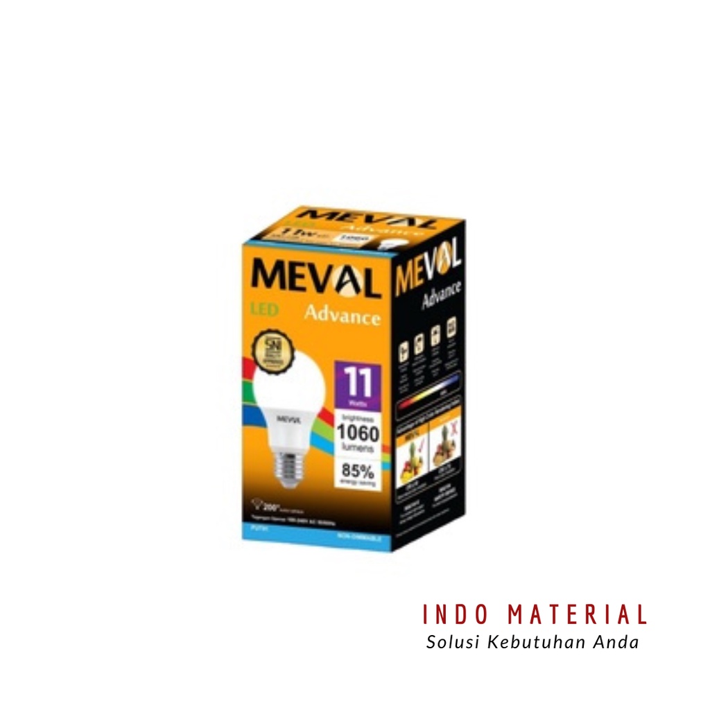 Jual Lampu Meval 11W Advance LED Bulb Putih | Shopee Indonesia