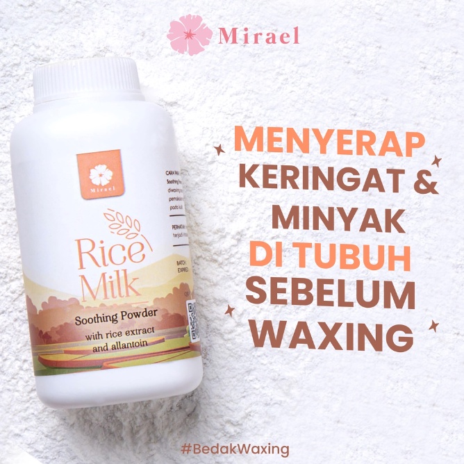 Jual Mirael Soothing Rice Milk Waxing Powder 50g | Shopee Indonesia