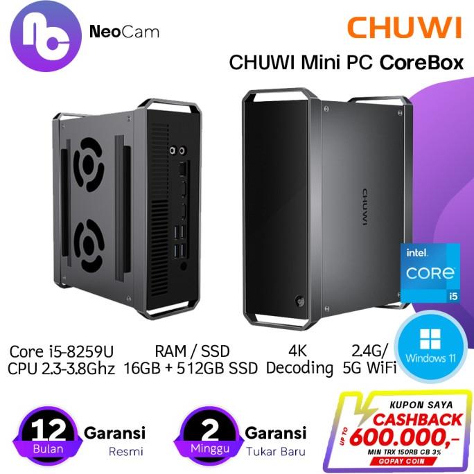 Jual CHUWI COREBOX MINI PC INTEL I5 8259U QUAD CORE RAM 16GB SSD 256GB  GRT564635U | Shopee Indonesia