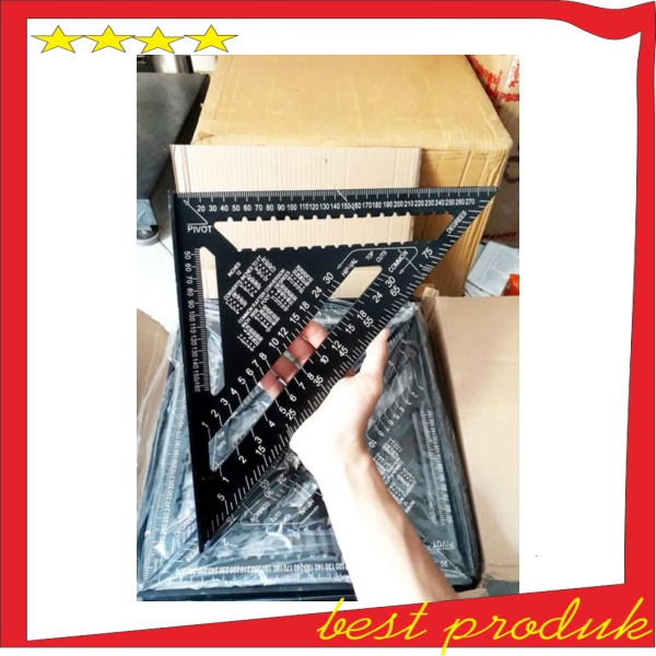 Jual PREMIUM professional rafter square 12 inch - Saw square ...