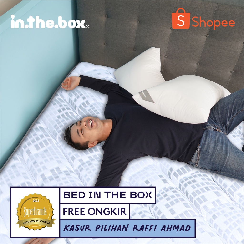 Jual Kasur Spring Bed IN THE BOX FREE Bantal Ukuran 90x200, 100x200