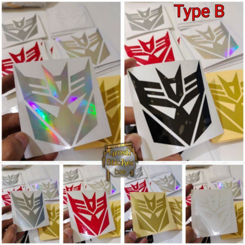 Jual Sticker logo Transformers cutting type B sticker motor harga ...