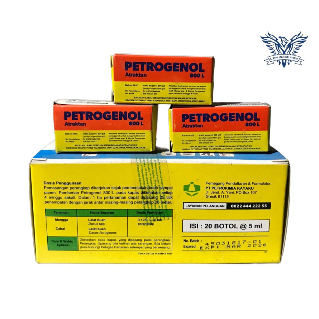 Jual Petrogenol 800L 5 ml Atraktan Perangkap Lalat Buah | Shopee Indonesia