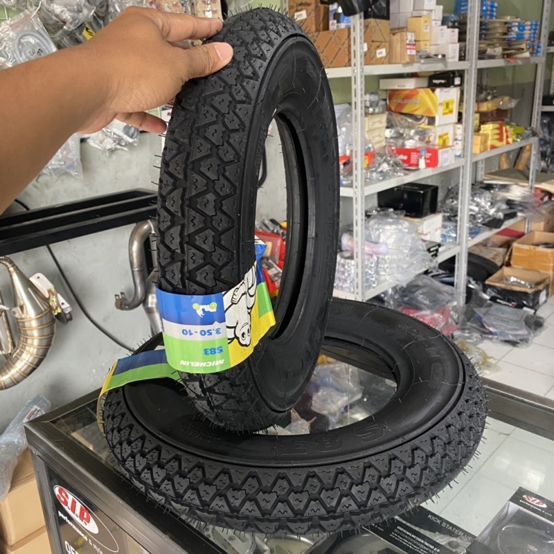 Jual ban luar michelin S83 3.50-10 vespa classic ORIGINAL | Shopee ...