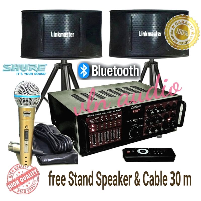 Jual paket sound karaoke rumahan speaker linkmaster 10in full set siap pakai Shopee Indonesia
