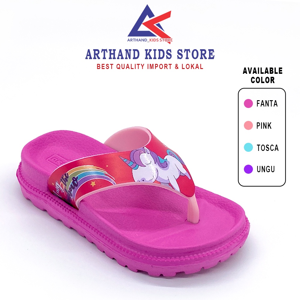 Jual Arthand - Sandal anak Perempuan Model Jepit bergambar kuda poni