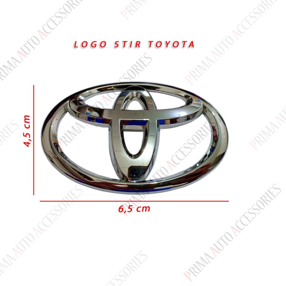 Jual Logo Emblem Stir Mobil Toyota Chrome Steer Car Mm X Mm Jgk Sg Ready Stock Shopee