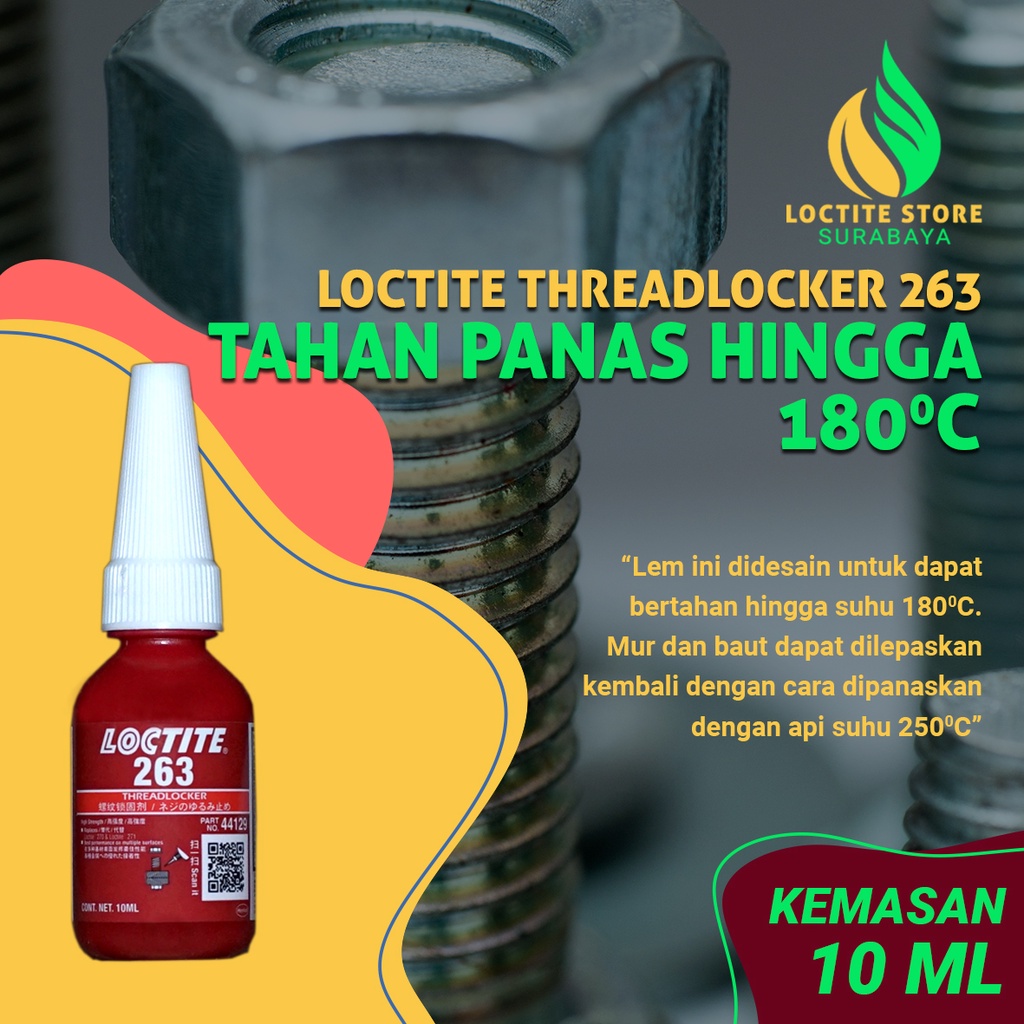 Jual Loctite Threadlocker Ml Lem Baut Permanen Tahan Panas