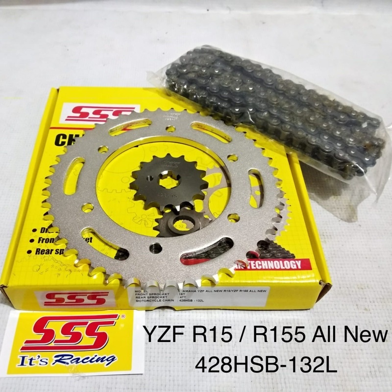 Jual Gear Set SSS YamahaYZF R15 V3 / R15 VVA Shopee Indonesia