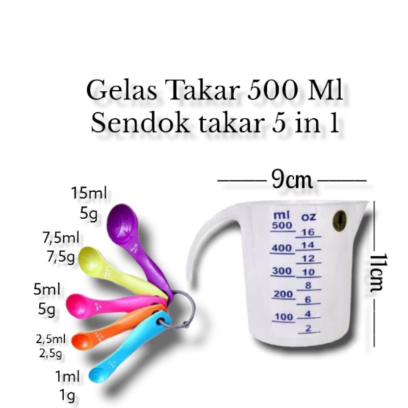 Jual Gelas Ukur 500ml Takaran Air Gelas Takar Plastik Measuring Cup Shopee Indonesia 5964