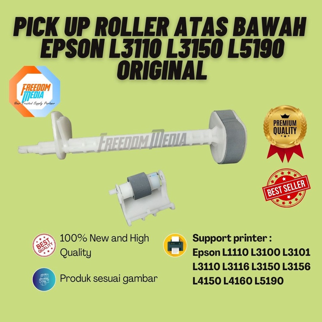 Jual ASF SET PICKUP PICK UP ROLLER ATAS BAWAH ORIGINAL Printer EPSON L1110 L3110 L3116 L3150