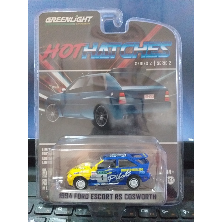 Greenlight 1/64 Ford Escort RS Cosworth 1994 - Modèle Rallye Collection Neuve
