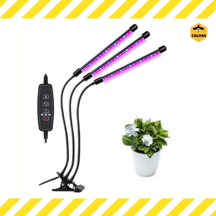 Jual Lampu Grow light LED Tanaman Phytolamp Fitolamp Timer 3 Kepala ...