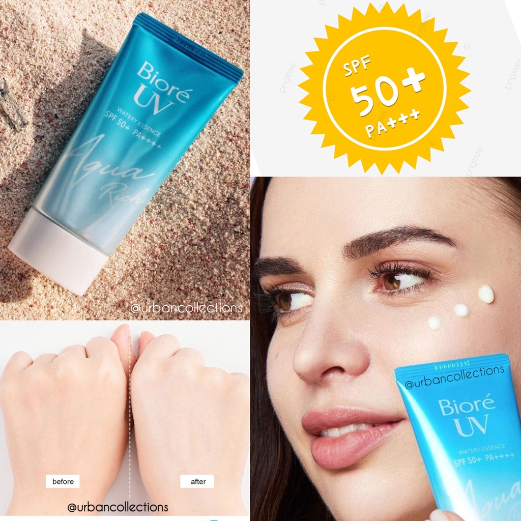 Jual Biore UV Aqua Rich Sunscreen Watery Essence SPF 50 PA ...