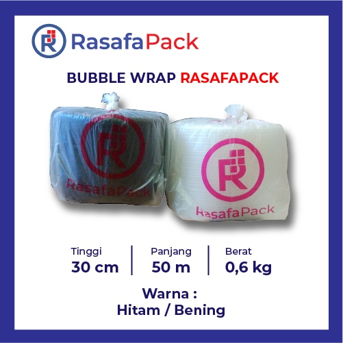 Jual Bubble Wrap Hitam / Bening (30cm X 50m) | Shopee Indonesia