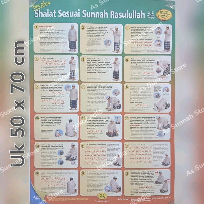 Jual Poster Tata Cara Shalat Sesuai Sunnah Nabi Pustaka Ibnu Katsir ...