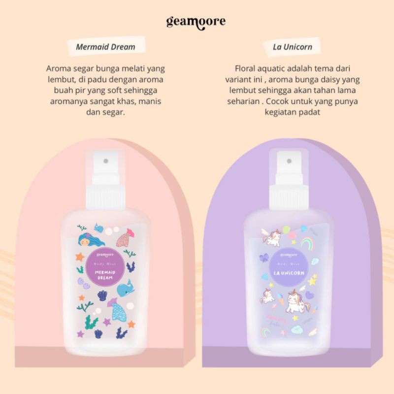 Jual READY STOK Geamoore Body Mist Parfum 30 ML / MAIBE body mist ...