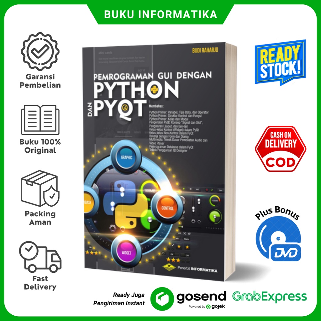 Jual Buku Pemrograman Gui Dengan Python Dan Pyqt Bonus Cd Shopee Indonesia 3364