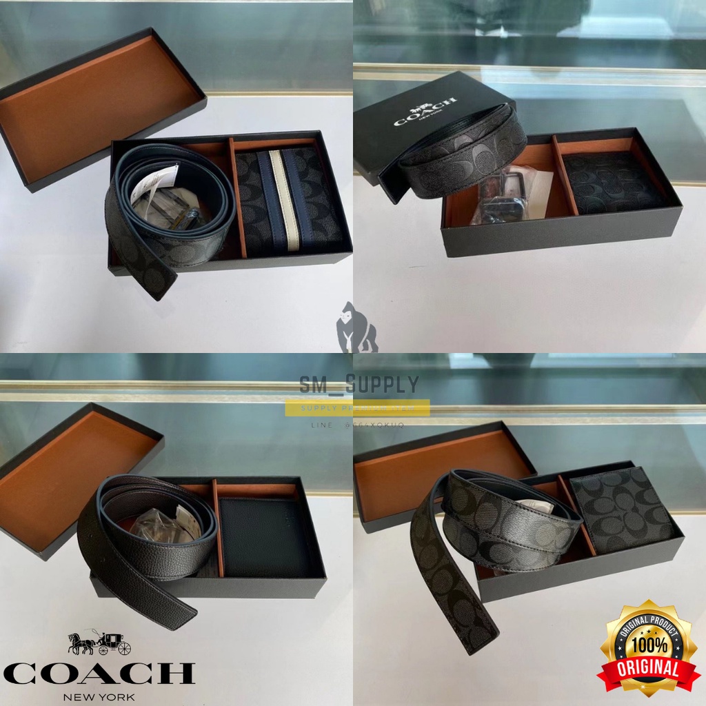 Jual PRIA MEN COACH WALLET BELT / COACH IKAT PINGGANG / COACH DOMPET